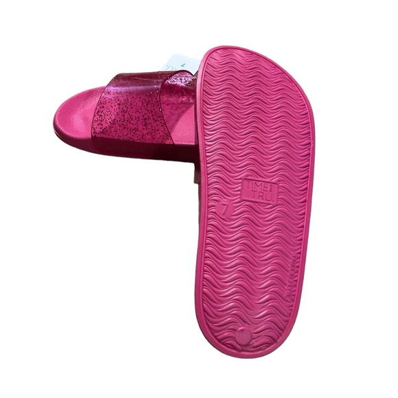 Time And Tru Glitter Slide Sandals - Picture 3 of 11